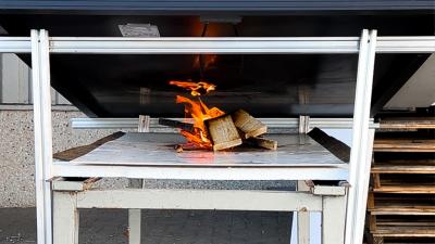 Brandtest met Solar Fire Proof